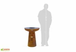 Braséro Barbecue En Acier Et Inox Ø62 Cm H75 Cm – Nero S 9 Braséro Barbecue En Acier Et Inox Ø62 Cm H75 Cm – Nero S -MON AMENAGEMENT JARDIN Soldes brasero acier barbecue grille cuisson remundi nero s