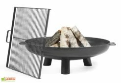 Braséro En Acier Bali + Grille De Cuisson (plusieurs Dimensions)