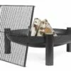 Braséro En Acier Palma + Grille De Cuisson (plusieurs Dimensions) -MON AMENAGEMENT JARDIN Soldes brasero acier noir brut palma grille cuisson