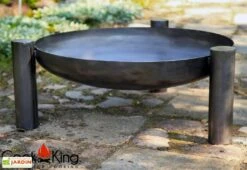 Braséro En Acier Palma + Grille De Cuisson (plusieurs Dimensions) -MON AMENAGEMENT JARDIN Soldes brasero acier noir brut palma grille cuisson 3