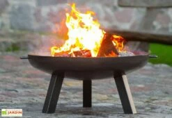 Braséro En Acier Polo + Grille De Cuisson (plusieurs Dimensions) 10 Braséro En Acier Polo + Grille De Cuisson (plusieurs Dimensions) -MON AMENAGEMENT JARDIN Soldes brasero acier noir brut polo grille cuisson 4