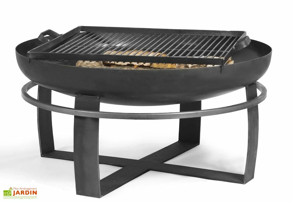 Braséro En Acier Viking + Grille De Cuisson (plusieurs Dimensions) 4 Braséro En Acier Viking + Grille De Cuisson (plusieurs Dimensions) – Image 2