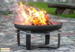 Braséro En Acier Viking + Grille De Cuisson (plusieurs Dimensions) 10 Braséro En Acier Viking + Grille De Cuisson (plusieurs Dimensions) -MON AMENAGEMENT JARDIN Soldes brasero acier noir brut viking grille cuisson 2