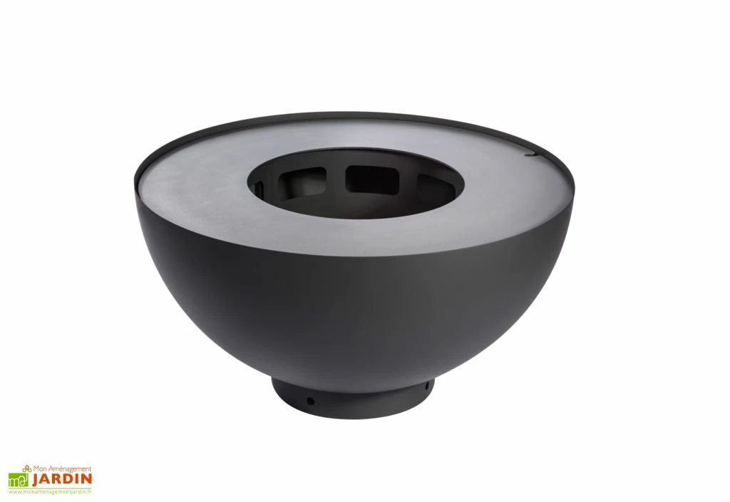 Braséro Barbecue En Acier Boule Noire 100 Cm 3 Braséro Barbecue En Acier Boule Noire 100 Cm