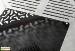 Braséro Barbecue En Acier Cube Small 75 X 45 Cm + Grille De Cuisson -MON AMENAGEMENT JARDIN Soldes brasero barbecue acier noir cube 75x45cm 2