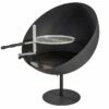 Braséro Barbecue En Acier Lune 100 Cm + Grille De Cuisson -MON AMENAGEMENT JARDIN Soldes brasero barbecue acier noir lune 100cm 2