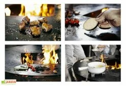 Brasero Plancha En Acier HighBoy Ø 100 Cm -MON AMENAGEMENT JARDIN Soldes brasero plancha acier highboy 100 cm 1