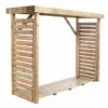 Abri Range Bûche En Bois Traité 2,8 M³ - Dallas XL -MON AMENAGEMENT JARDIN Soldes bucher dallas xl 1