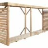 Abri Range Bûche En Bois Traité 3,8 M³ - Dallas XXL -MON AMENAGEMENT JARDIN Soldes bucher dallas xxl 1