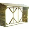 Abri Range-bûches En Bois Traité 4 M³ - Memphis XL -MON AMENAGEMENT JARDIN Soldes bucher memphis xl