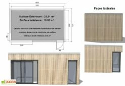 Bungalow Design Studio Avec Baie D'angle + Porte (635x375) 10 Bungalow Design Studio Avec Baie D'angle + Porte (635x375) -MON AMENAGEMENT JARDIN Soldes bungalow design studio avec baie et porte fenetre 635x375 plan