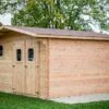 Abri De Jardin En Bois Douglas 28 Mm – 18,90 M² : 4,2 X 4,5 M -MON AMENAGEMENT JARDIN Soldes cabane bois abri jardin remise