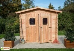 Abri De Jardin En Bois Douglas 28 Mm – 6,33 M² : 2,19 X 2,89 M 10 Abri De Jardin En Bois Douglas 28 Mm – 6,33 M² : 2,19 X 2,89 M -MON AMENAGEMENT JARDIN Soldes cabane bois douglas 28mm 5m2 dommar habrita