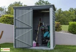 Remise De Jardin En Acier Galvanisé 203 X 116 Cm 8 Remise De Jardin En Acier Galvanisé 203 X 116 Cm -MON AMENAGEMENT JARDIN Soldes cabane jardin acier galvanise