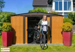 Abri De Jardin En Acier Galvanisé Imitation Bois 7 M² 10 Abri De Jardin En Acier Galvanisé Imitation Bois 7 M² -MON AMENAGEMENT JARDIN Soldes cabane jardin acier galvanise imitation bois 7m