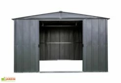 Abri De Jardin En Acier Galvanisé 8,5 M² -MON AMENAGEMENT JARDIN Soldes cabane jardin acier galvanise noir 1