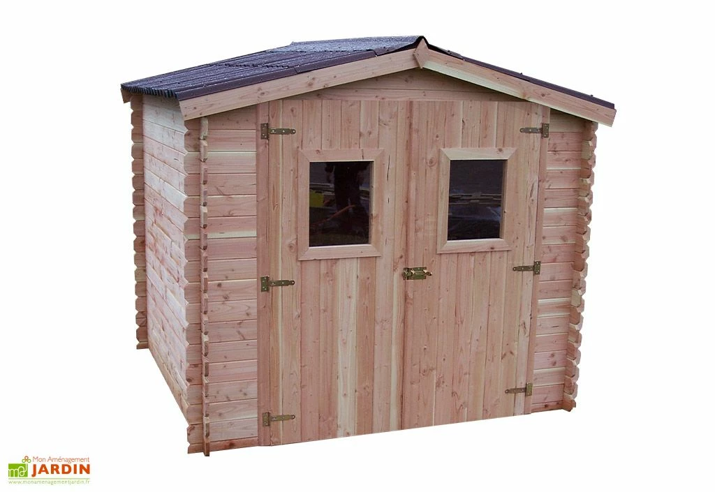 Abri De Jardin En Bois Douglas 28 Mm – 5,71 M² : 2,17 X 2,63 M 3 Abri De Jardin En Bois Douglas 28 Mm – 5,71 M² : 2,17 X 2,63 M