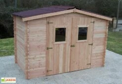 Abri De Jardin En Bois Douglas 28 Mm – 9,85 M² : 3,04 X 3,24 M