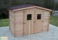 Abri De Jardin En Bois Douglas 20 Mm – 5,24 M² : 1,69 X 3,10 M 8 Abri De Jardin En Bois Douglas 20 Mm – 5,24 M² : 1,69 X 3,10 M -MON AMENAGEMENT JARDIN Soldes cabane jardin bois douglas habrita 310x169cm