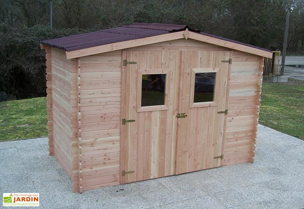 Abri De Jardin En Bois Douglas 20 Mm – 5,24 M² : 1,69 X 3,10 M 4 Abri De Jardin En Bois Douglas 20 Mm – 5,24 M² : 1,69 X 3,10 M – Image 2