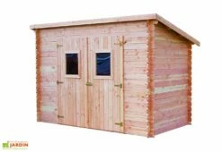 Abri De Jardin En Bois Douglas 20 Mm Monopente – 5,20 M² : 1,71 X 3,04 M -MON AMENAGEMENT JARDIN Soldes cabane jardin bois douglas habrita monopente 5m2