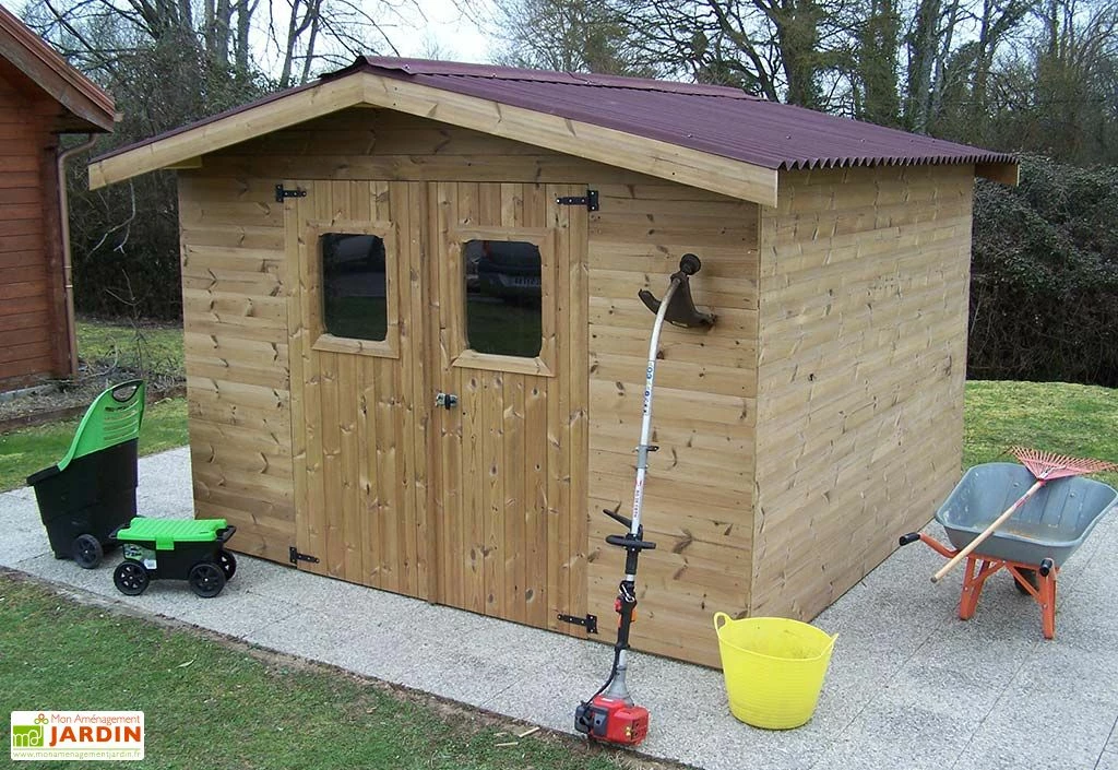 Abri De Jardin En Bois D’épicéa Traité Thermabri – 9 M² 3 Abri De Jardin En Bois D’épicéa Traité Thermabri – 9 M²