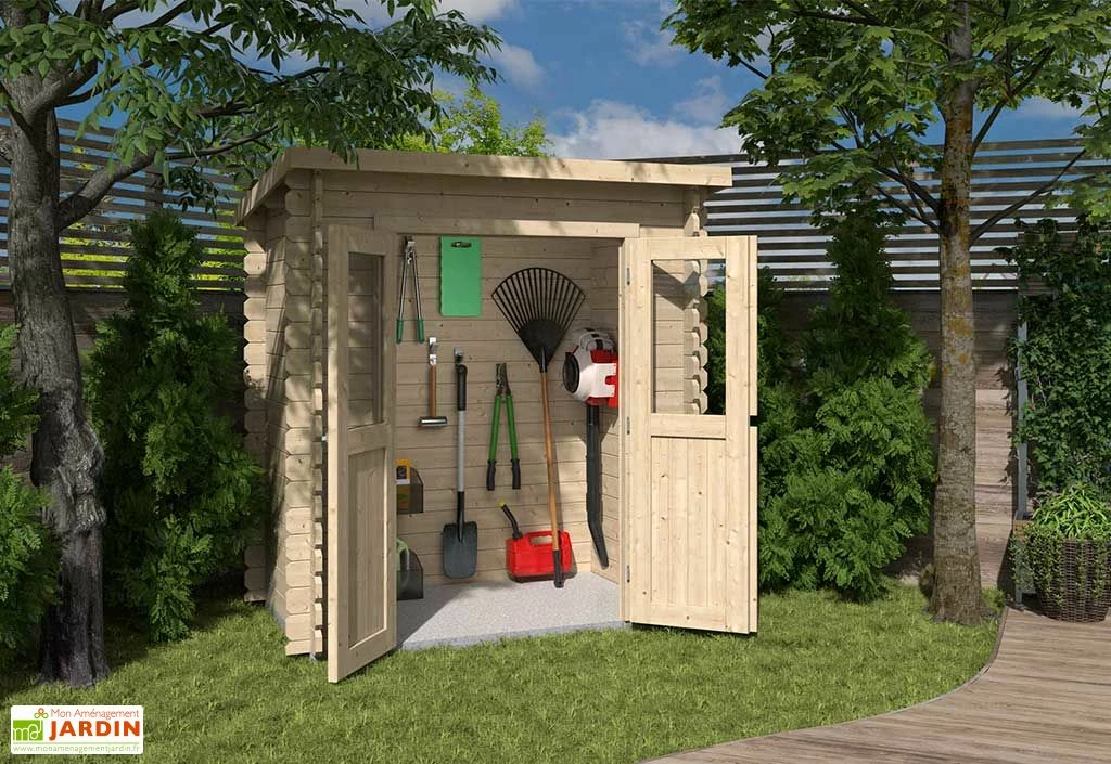Abri De Jardin En Bois D’épicéa FSC – 230 X 120 X 204 Cm 3 Abri De Jardin En Bois D’épicéa FSC – 230 X 120 X 204 Cm