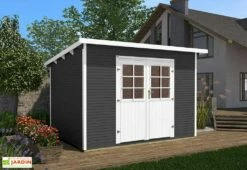 Abri De Jardin En Bois D’épicéa 219 Weka-Line T1 - 5,64 M² -MON AMENAGEMENT JARDIN Soldes cabanon jardin bois 219 weka line t1 anthracite