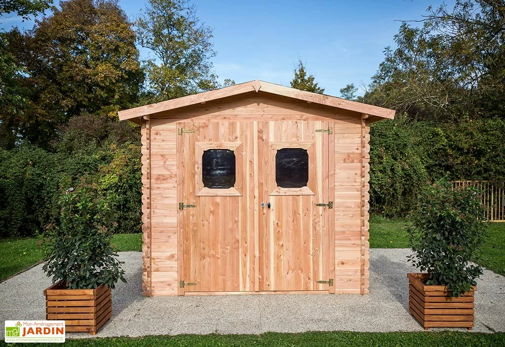 Abri De Jardin En Bois Douglas 28 Mm – 6,33 M² : 2,19 X 2,89 M 4 Abri De Jardin En Bois Douglas 28 Mm – 6,33 M² : 2,19 X 2,89 M – Image 2