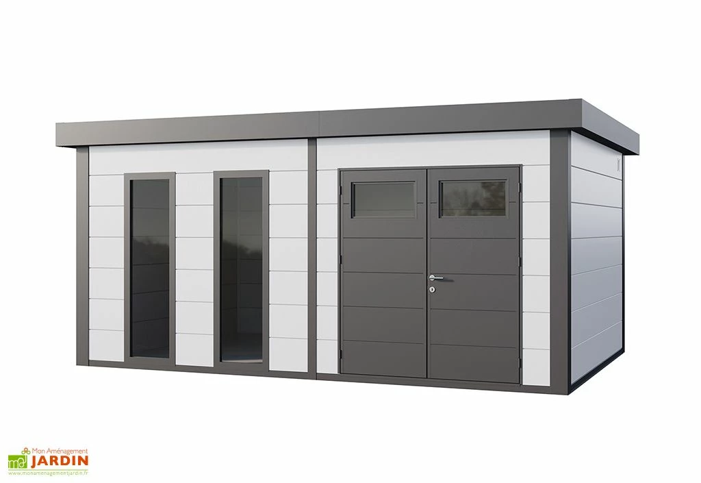 Abri De Jardin En Métal Avec Parois Vitrées Eleganto Plus – 19,3 M² 5 Abri De Jardin En Métal Avec Parois Vitrées Eleganto Plus – 19,3 M² – Image 3