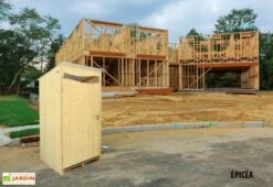 Toilettes Sèches Extérieures En Bois 120 X 105 X 215 Cm - Ventarèl -MON AMENAGEMENT JARDIN Soldes cabine epicea toilettes seches