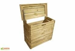 Cache Bouteille De Gaz En Bois Traité (2 Bouteilles) – Malo -MON AMENAGEMENT JARDIN Soldes cache bouteilles de gaz malo 1