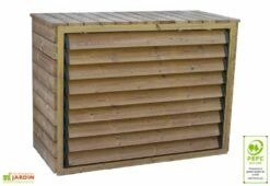 Cache Climatiseur Extérieur En Bois D’Épicéa Traité 132 X 58 X 98 Cm -MON AMENAGEMENT JARDIN Soldes cache climatiseur exterieur bois epicea traite 132 x 58 x 98 cm 3