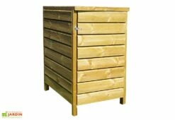 Cache Poubelle En Bois Traité 61 X 96,5 X 120 Cm (1 Poubelle) – Neston