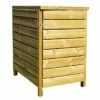 Cache Poubelle En Bois Traité 77,5 X 96,5 X 120 Cm – Preston -MON AMENAGEMENT JARDIN Soldes cache poubelle preston 1