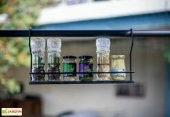 Carport Abri Pour Barbecue Acier Galvanisé Et époxy 2,5 X 1,35 M -MON AMENAGEMENT JARDIN Soldes carport barbecue accessoirs acier 2