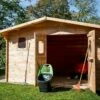 Abri De Jardin En Bois Douglas 28 Mm – 14,85 M² : 4,22 X 3,52 M -MON AMENAGEMENT JARDIN Soldes chalet jardin abri bois remise