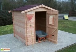 Abri De Jardin En Bois Douglas 20 Mm – 4,71 M² : 2,31 X 2,04 M -MON AMENAGEMENT JARDIN Soldes chalet jardin bois douglas habrita 20mm