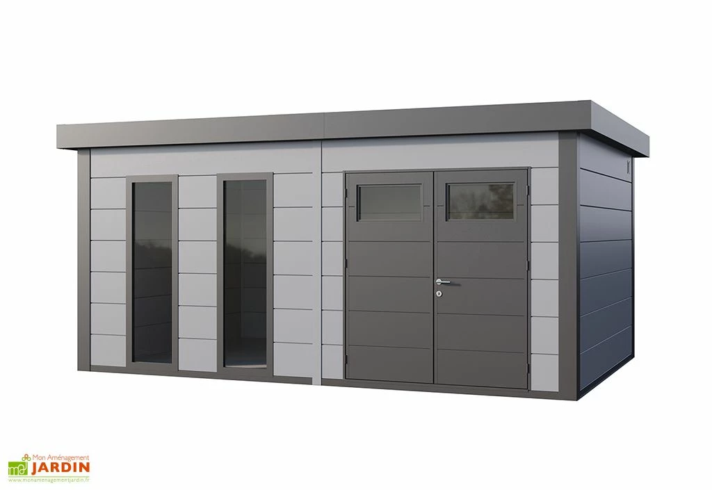 Abri De Jardin En Métal Avec Parois Vitrées Eleganto Plus – 19,3 M² 4 Abri De Jardin En Métal Avec Parois Vitrées Eleganto Plus – 19,3 M² – Image 2