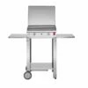 Plancha à Gaz En Inox Chef 55 (53 X 40 Cm) + Chariot Et Housse -MON AMENAGEMENT JARDIN Soldes chariot inox plancha gaz chef55