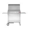 Plancha à Gaz En Inox Chef 80 (79 X 40 Cm) + Chariot Fermé Et Housse -MON AMENAGEMENT JARDIN Soldes chariot plancha gaz plaque inox chef80