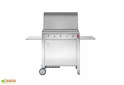 Plancha à Gaz En Inox Chef 80 (79 X 40 Cm) + Chariot Fermé Et Housse