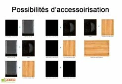 Chariot Pour Cuisine Extérieure Aluminium Et Teck TomBoy Duo -MON AMENAGEMENT JARDIN Soldes chariot teck acier inox cuisine exterieure indu plus tomboy duo 5