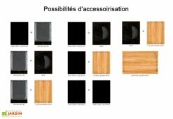 Chariot Pour Cuisine Extérieure Aluminium Et Teck ServeBoy Duo -MON AMENAGEMENT JARDIN Soldes chariot teck aluminium cuisine exterieure indu plus servboy duo