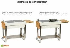 Chariot Pour Cuisine Extérieure Aluminium Et Teck ServeBoy Duo -MON AMENAGEMENT JARDIN Soldes chariot teck aluminium cuisine exterieure indu plus servboy duo 4