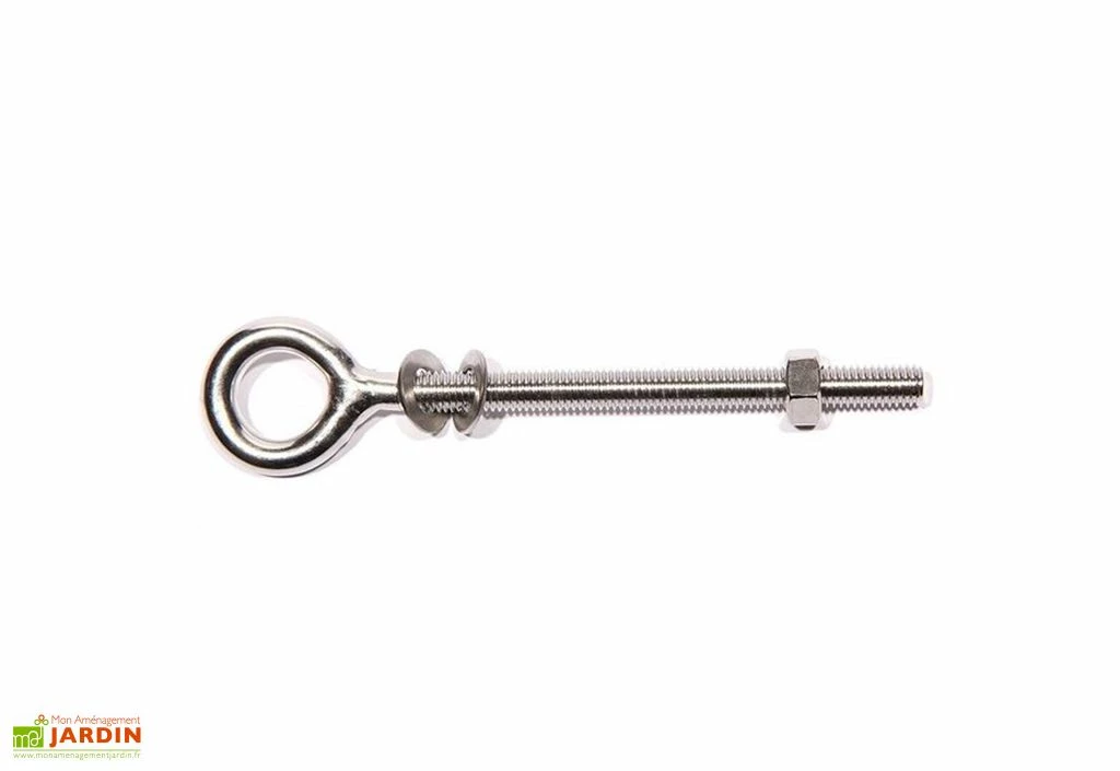 Cheville à L’œil M8 Bois En Acier Inoxydable Pour Voile D'ombrage Nesling 3 Cheville à L’œil M8 Bois En Acier Inoxydable Pour Voile D'ombrage Nesling