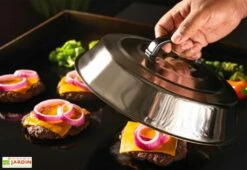 Blackstone Kit Hamburger Pour Plancha – 3 Pièces 11 Blackstone Kit Hamburger Pour Plancha – 3 Pièces -MON AMENAGEMENT JARDIN Soldes cloche steak hache pour plancha