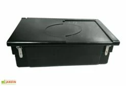 Coffre De Jardin Avec Poignées + Grenouillères + Cadenas – 100 L -MON AMENAGEMENT JARDIN Soldes coffre jardin 100l cadenas noir