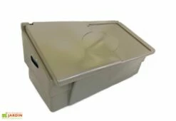 Coffre De Jardin Avec Poignées – 100 L -MON AMENAGEMENT JARDIN Soldes coffre jardin 100l taupe 1