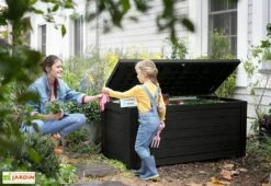 Coffre De Jardin Keter Marron En Résine – Northwood 623 L -MON AMENAGEMENT JARDIN Soldes coffre jardin keter resine marron northwood box 623l